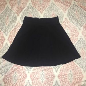 black skater skirt